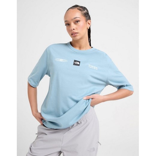 THE NORTH FACE T-SHIRT TECH GRPH BF T BLU/WH ze sklepu JD Sports  w kategorii Bluzki damskie - zdjęcie 185978527