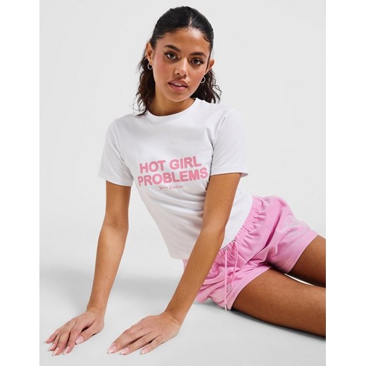 JUICY COUTURE T-SHIRT HOT GIRL T WHT/PNK ze sklepu JD Sports  w kategorii Bluzki damskie - zdjęcie 185979567