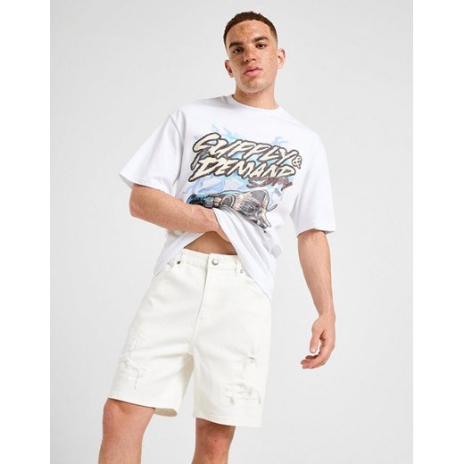 SUPPLY&amp;DEMAND SZORTY MILEA SHT WHT-WHT ze sklepu JD Sports  w kategorii Spodenki męskie - zdjęcie 185981079