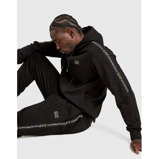 EMPORIO ARMANI 7 BLUZA Z KAPTUREM TAPE FZ HD BK/GL ze sklepu JD Sports  w kategorii Bluzy męskie - zdjęcie 185981846