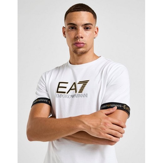 EMPORIO ARMANI 7 T-SHIRT TAPE LL T WHT/GLD/BLK ze sklepu JD Sports  w kategorii T-shirty męskie - zdjęcie 185981856