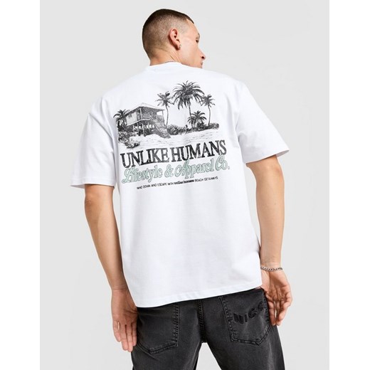 UNLIKE HUMANS T-SHIRT SHACK TEE WHT-WHT ze sklepu JD Sports  w kategorii T-shirty męskie - zdjęcie 185982589