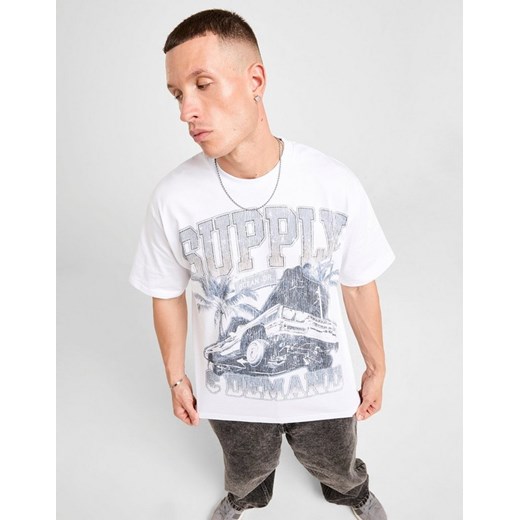 SUPPLY&amp;DEMAND T-SHIRT OCEAN TEE WHT-WHT ze sklepu JD Sports  w kategorii T-shirty męskie - zdjęcie 185982877