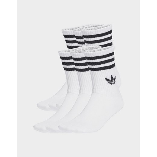 ADIDAS SKARPETY 3 STRIPES CREW SOCKS 6 PAIRS ze sklepu JD Sports  w kategorii Skarpetki damskie - zdjęcie 185985575