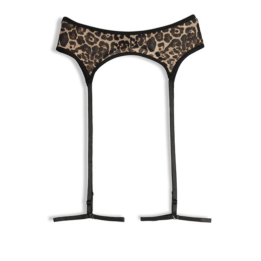 GATE Podwiązki z wzorem w panterkę S/M ze sklepu gateshop w kategorii Majtki damskie - zdjęcie 185988288