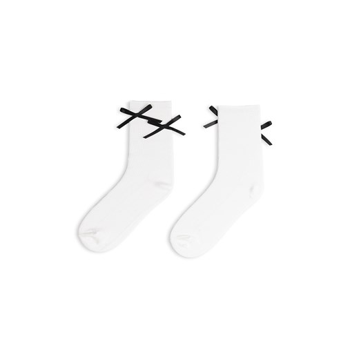 GATE Prążkowane wysokie skarpetki z kokardkami 35-38 ze sklepu gateshop w kategorii Skarpetki damskie - zdjęcie 185989336