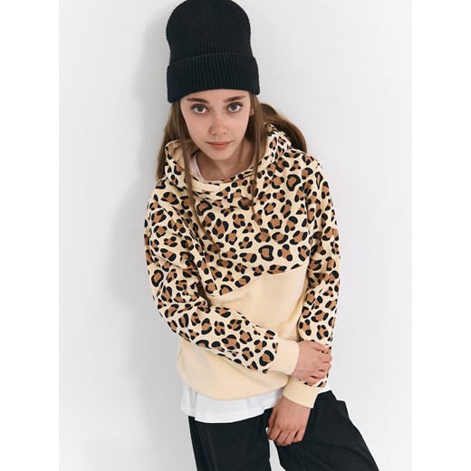 GATE Bluza z nadrukiem w panterkę 8Y Gate 8Y gateshop okazja