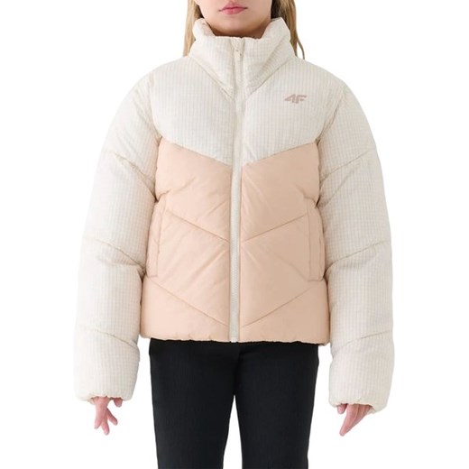 Kurtka puchowa dziewczęca TDJAF614 4F ze sklepu SPORT-SHOP.pl w kategorii Kurtki dziewczęce - zdjęcie 185993836