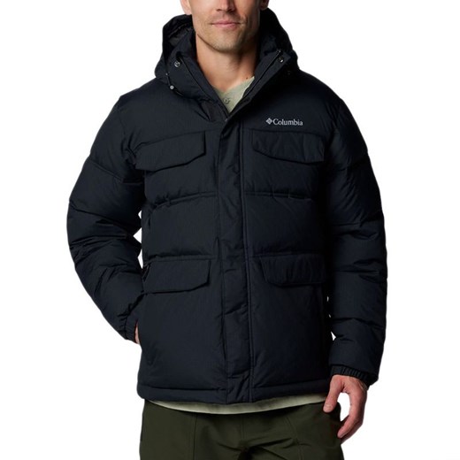 Kurtka męska Columbia Landroamer Hooded Puffer 2088081010 - czarna ze sklepu streetstyle24.pl w kategorii Kurtki męskie - zdjęcie 185994486
