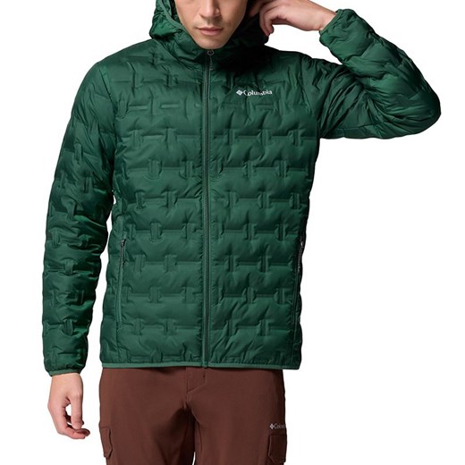 Kurtka męska Columbia Delta Ridge II Down Hooded 2086222375 - zielona ze sklepu streetstyle24.pl w kategorii Kurtki męskie - zdjęcie 185994518