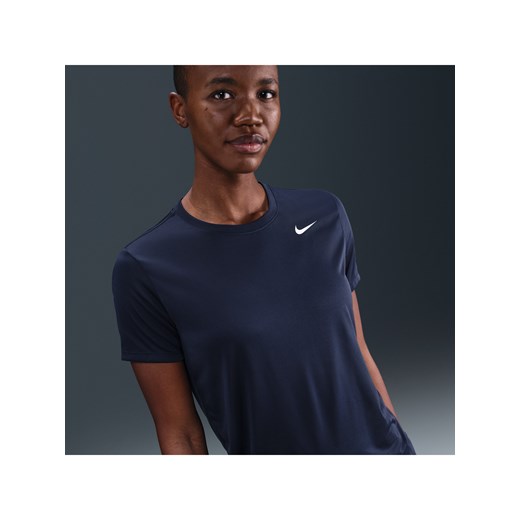 T-shirt damski Nike Dri-FIT - Niebieski ze sklepu Nike poland w kategorii Bluzki damskie - zdjęcie 185994739