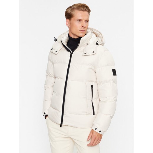 BOSS Kurtka zimowa Corbinian 50497836 Écru Regular Fit ze sklepu MODIVO w kategorii Kurtki męskie - zdjęcie 185995337