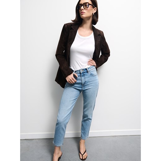 Mohito - Jeansy mom - niebieski ze sklepu Mohito w kategorii Jeansy damskie - zdjęcie 185997016