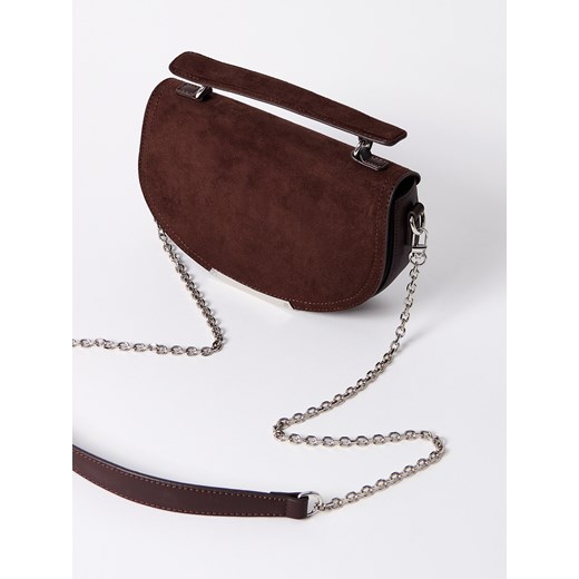 Mohito - Torebka z łańcuszkiem - ciemnobrązowy Mohito ONE SIZE Mohito