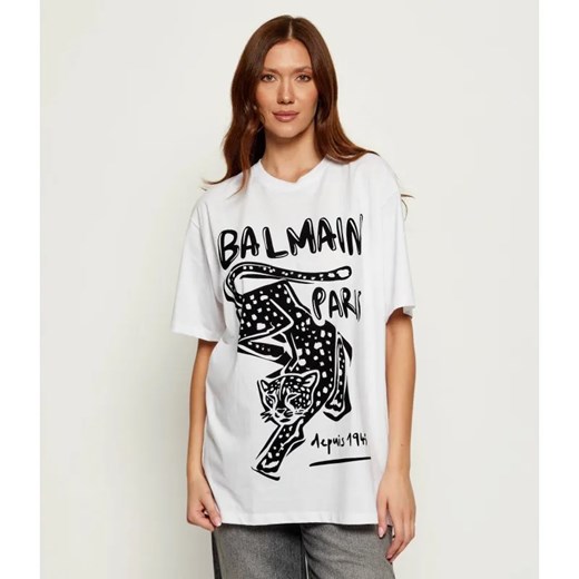 Balmain T-shirt | Oversize fit ze sklepu Gomez Fashion Store w kategorii Bluzki damskie - zdjęcie 185997599