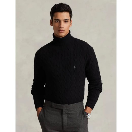 POLO RALPH LAUREN Wełniany golf | Slim Fit | z dodatkiem kaszmiru ze sklepu Gomez Fashion Store w kategorii Swetry męskie - zdjęcie 185998899