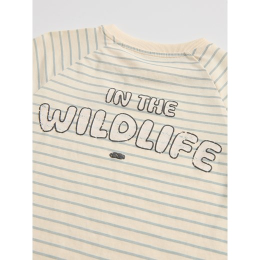 Reserved - Bawełniany t-shirt - jasnożółty ze sklepu Reserved w kategorii T-shirty chłopięce - zdjęcie 185999017