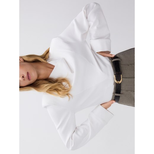 Reserved - Bluzka z wiskozy - złamana biel Reserved M Reserved