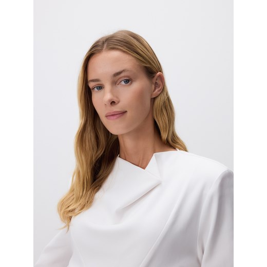 Reserved - Bluzka z wiskozy - złamana biel Reserved XL Reserved