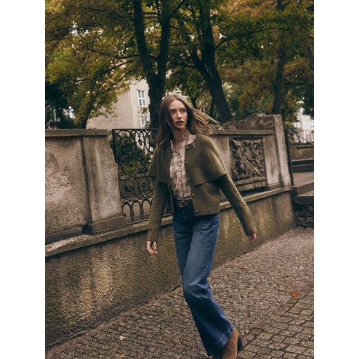 Reserved - Jeansy straight z kieszeniami - indigo jeans ze sklepu Reserved w kategorii Jeansy damskie - zdjęcie 185999255