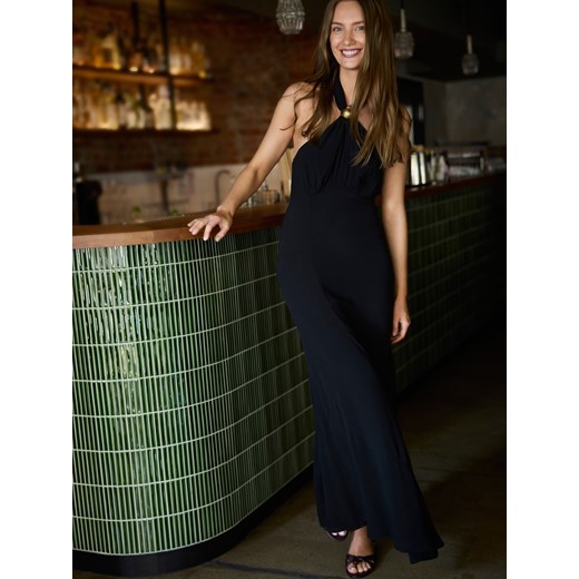 Reserved - Sukienka z dekoltem halter - czarny ze sklepu Reserved w kategorii Sukienki - zdjęcie 185999397