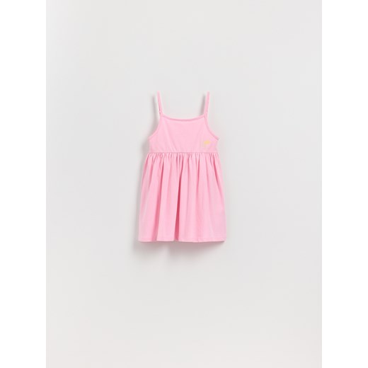 Reserved - Sukienka na ramiączkach - różowy ze sklepu Reserved w kategorii Sukienki dziewczęce - zdjęcie 185999835
