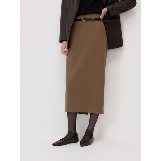 Reserved - Spódnica midi z paskiem - wielobarwny - id: 693EH-MLC - marki Reserved - 186001699 Reserved - Spódnica midi z paskiem - wielobarwny ze sklepu Reserved w kategorii Spódnice - zdjęcie 186001699