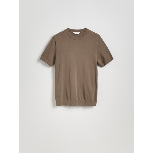 Reserved - Sweter z krótkim rękawem - brązowy ze sklepu Reserved w kategorii Swetry męskie - zdjęcie 186002257