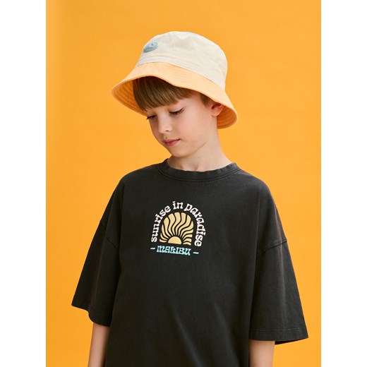 Reserved - Bawełniany bucket hat - wielobarwny Reserved 9-13 lat Reserved promocyjna cena