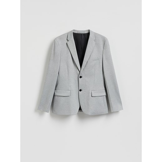 Reserved - Marynarka slim fit - jasnoszary ze sklepu Reserved w kategorii Marynarki męskie - zdjęcie 186002486