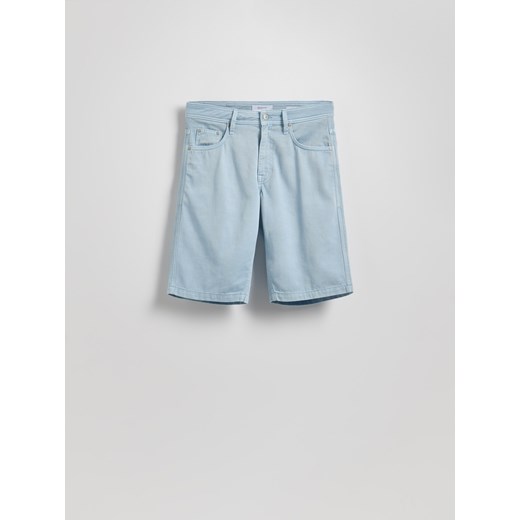 Reserved - Jeansowe szorty z lyocellem - niebieski ze sklepu Reserved w kategorii Spodenki męskie - zdjęcie 186002508