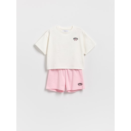 Reserved - Bawełniany komplet z nadrukiem - wielobarwny ze sklepu Reserved w kategorii Komplety dziewczęce - zdjęcie 186002796