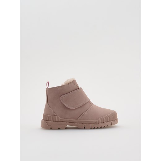 Reserved - Botki z ociepleniem - pastelowy róż Reserved 24/25 Reserved