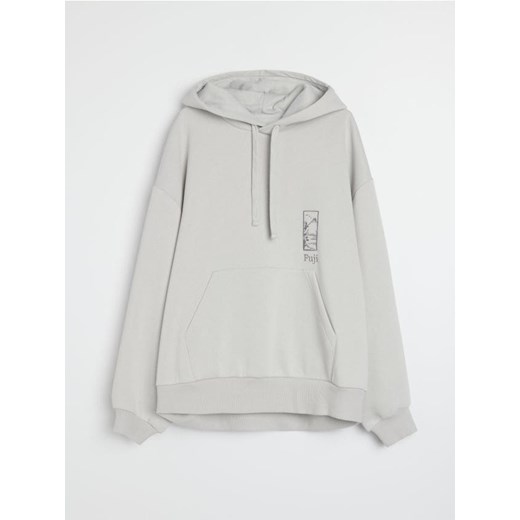 Sinsay - Bluza hoodie basic - kremowy ze sklepu Sinsay w kategorii Bluzy męskie - zdjęcie 186004215