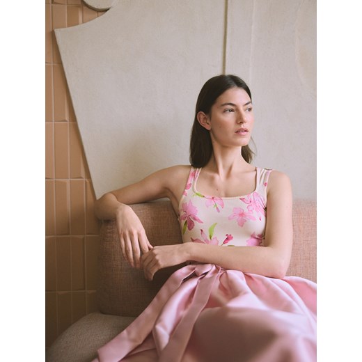 Reserved - Body z autorskim wzorem - wielobarwny ze sklepu Reserved w kategorii Bluzki damskie - zdjęcie 186005605