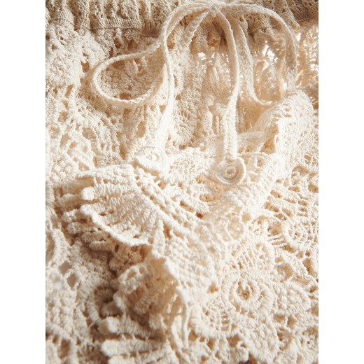 Reserved - Ażurowe szorty plażowe - złamana biel ze sklepu Reserved w kategorii Szorty - zdjęcie 186006247