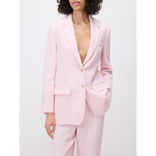 Reserved - Marynarka z lyocellem - pastelowy róż ze sklepu Reserved w kategorii Marynarki damskie - zdjęcie 186006746