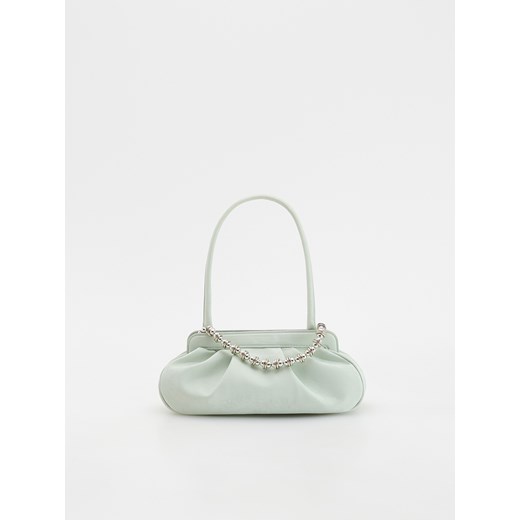 Reserved - Torebka na ramię z łańcuszkiem - jasnozielony - id: 353GA-07X - marki Reserved - 186007767 Reserved - Torebka na ramię z łańcuszkiem - jasnozielony ze sklepu Reserved w kategorii Torebki damskie - zdjęcie 186007767