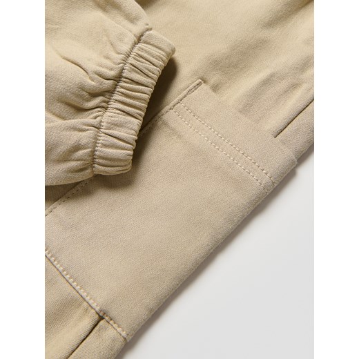 Reserved - Wysokoelastyczne joggery cargo - beżowy Reserved 110 (4-5 lat) Reserved