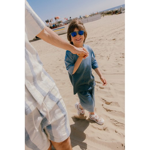 Reserved - Bawełniany komplet - niebieski ze sklepu Reserved w kategorii Komplety chłopięce - zdjęcie 186008588