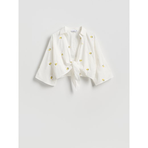 Reserved - Koszula z haftem - wielobarwny ze sklepu Reserved w kategorii Koszule damskie - zdjęcie 186008715