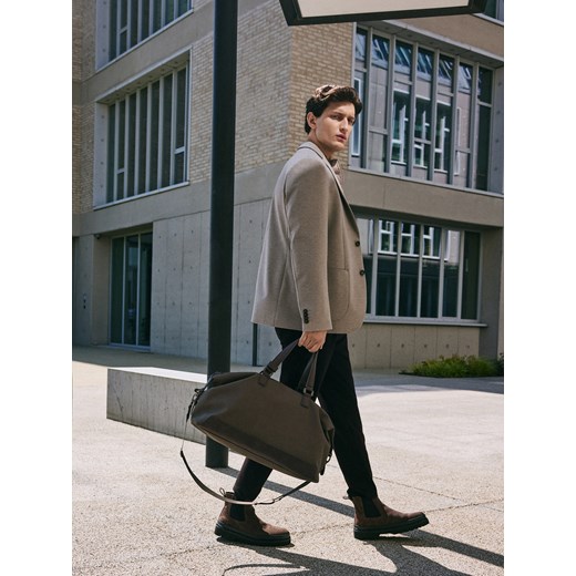 Reserved - Torba weekendowa - ciemnobrązowy ze sklepu Reserved w kategorii Torby męskie - zdjęcie 186011776