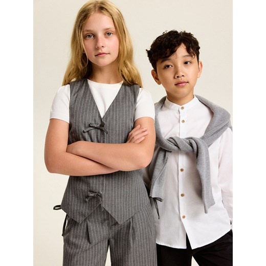 Reserved - Bawełniana koszula - biały ze sklepu Reserved w kategorii Koszule chłopięce - zdjęcie 186012095