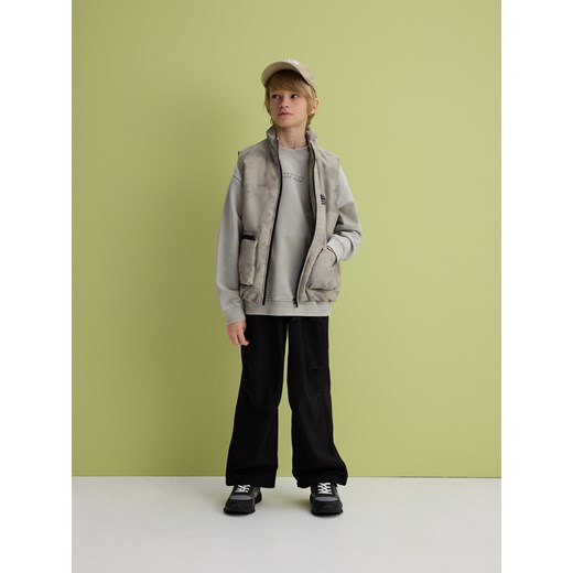 Reserved - Kamizelka z kieszeniami - kremowy ze sklepu Reserved w kategorii Kamizelki męskie - zdjęcie 186012579