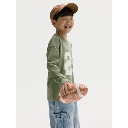 Reserved - Bawełniana czapka z daszkiem - brązowy ze sklepu Reserved w kategorii Czapki dziecięce - zdjęcie 186012616