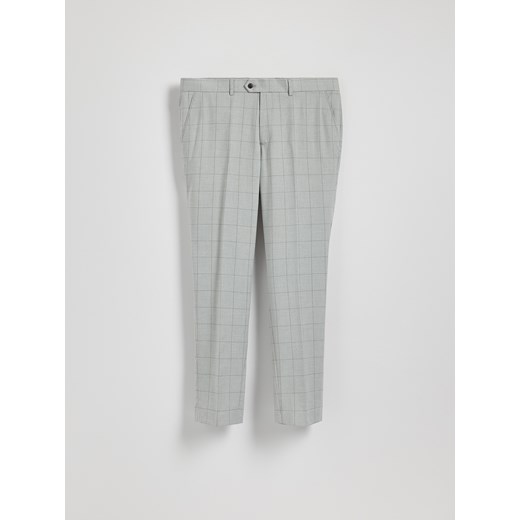 Reserved - Spodnie slim fit z kantem - jasnoszary ze sklepu Reserved w kategorii Spodnie męskie - zdjęcie 186012867