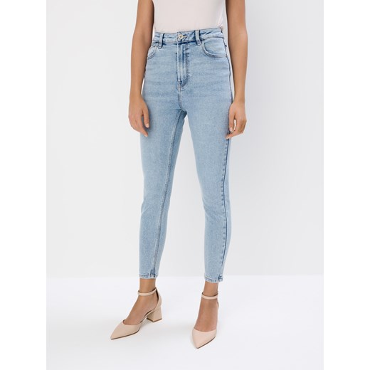 Mohito - Jeansy skinny PETITE - niebieski ze sklepu Mohito w kategorii Jeansy damskie - zdjęcie 186013986