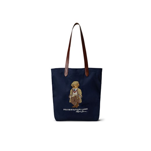 Torba Polo Ralph Lauren 405974589001 Granatowy ze sklepu eobuwie.pl w kategorii Torby Shopper bag - zdjęcie 186014337