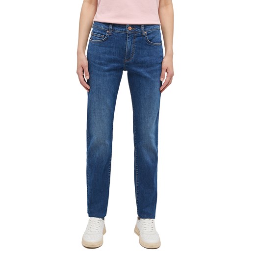 Damskie Spodnie jeansowe Mustang Style Crosby Relaxed Slim Denim Blue 1014314 5000 682 ze sklepu YouNeedit.pl w kategorii Jeansy damskie - zdjęcie 186014766