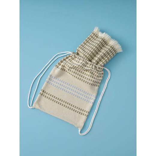 BELLA MAISON Ręcznik plażowy &quot;Dot&quot; w kolorze khaki - 150 x 75 cm Bella Maison onesize promocja Limango Polska